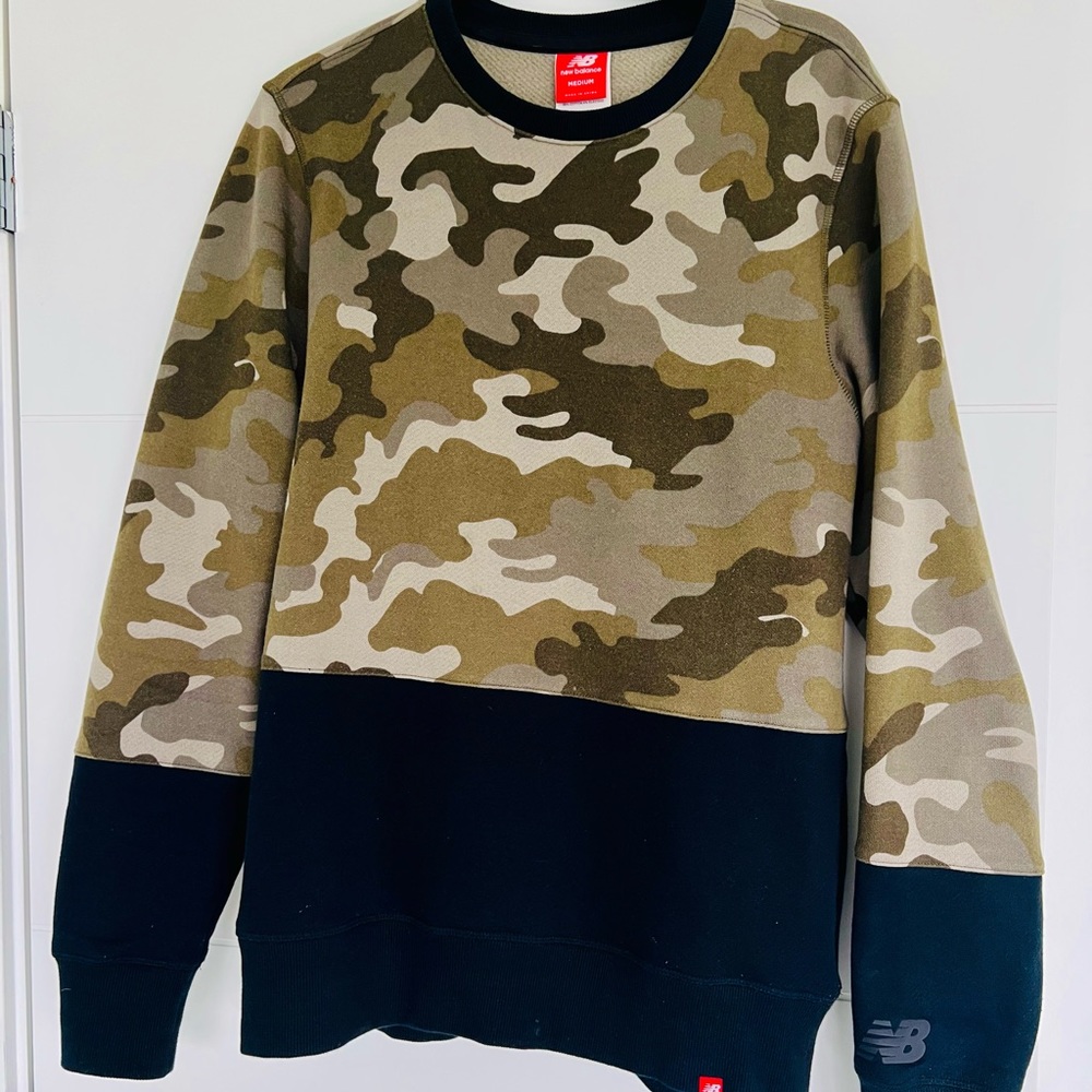 Men’s New Balance Sweater - Camouflage/ Army Print